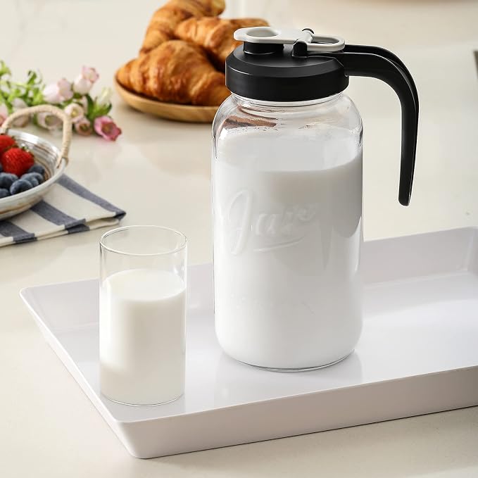 2 Quart Glass Pitcher with Lid - Image 5
