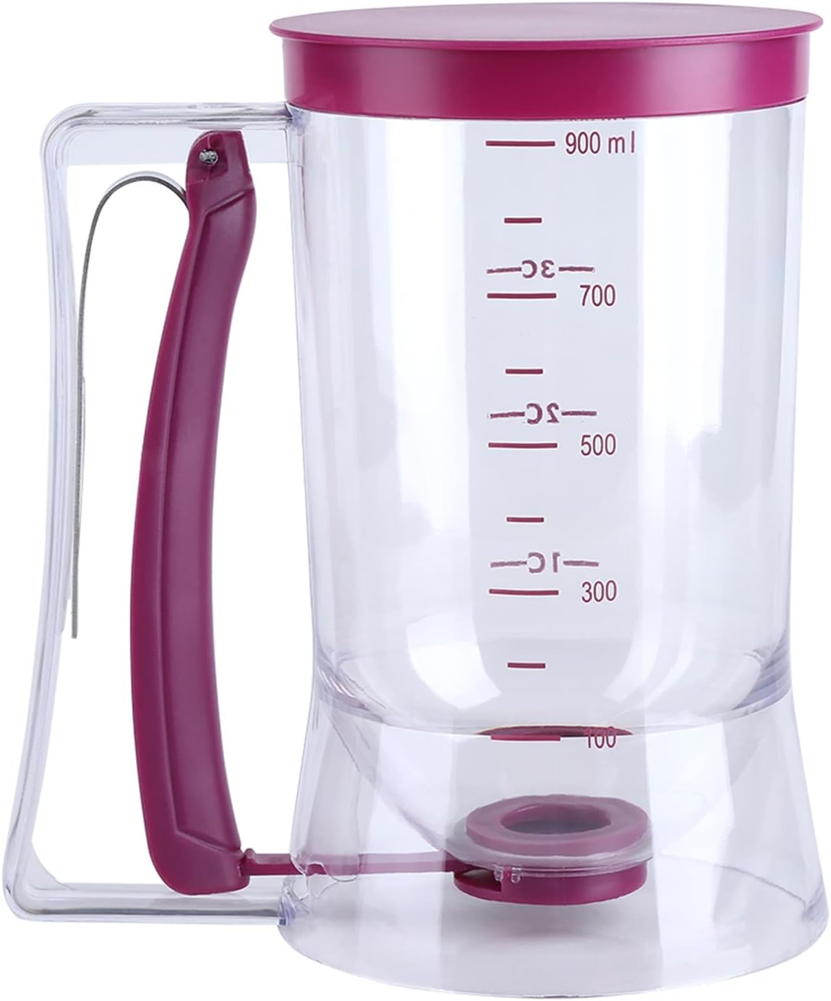 Pancake Batter Dispenser Separator 900mL Manual Cupcake Pancake Waffle Measuring Cup Baking Tool Kitchen Accessory Easy Pour Baking Supplies