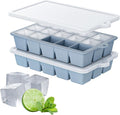 Silicone Ice Cube Tray 2 Pack, HANCELANT Ice Cube Mold, Ice Trays by HANCELANT