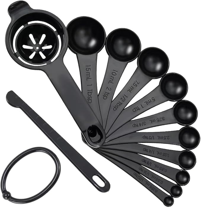 DOTINGHUX Measuring Spoons, Plastic Measuring Spoons Set by DOTINGHUX