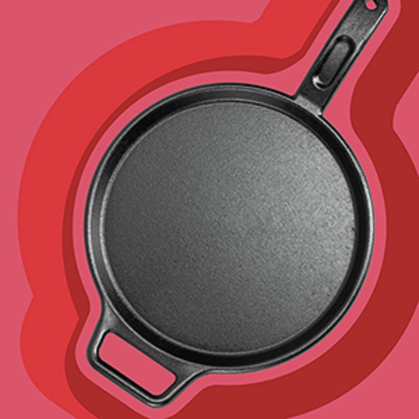 Lodge BOLD 12 Inch Seasoned Cast Iron Griddle, Design-Forward Cookware,Black