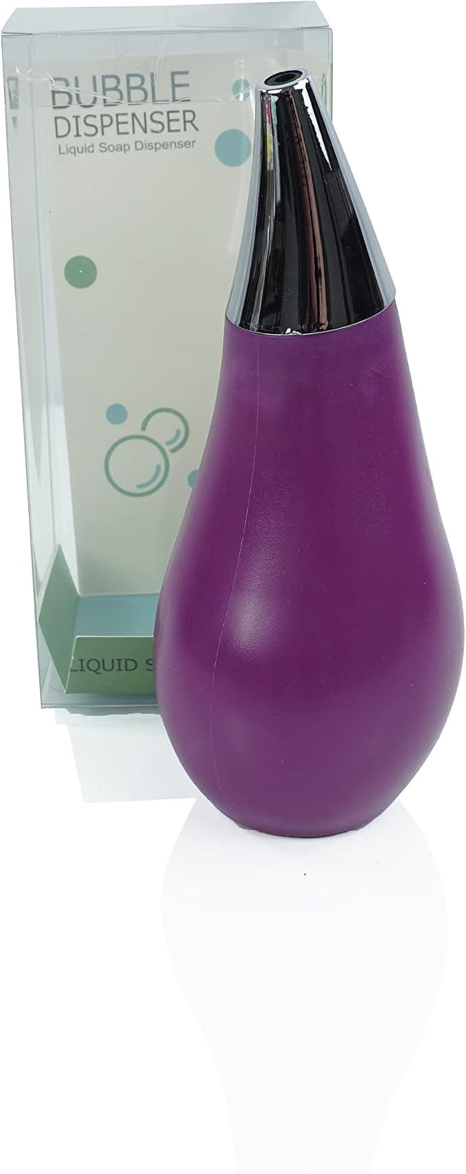 Kitchen Bathroom Counter top Squeezable Soap Dispensers Tear Drop Shape Bottle - Image 5