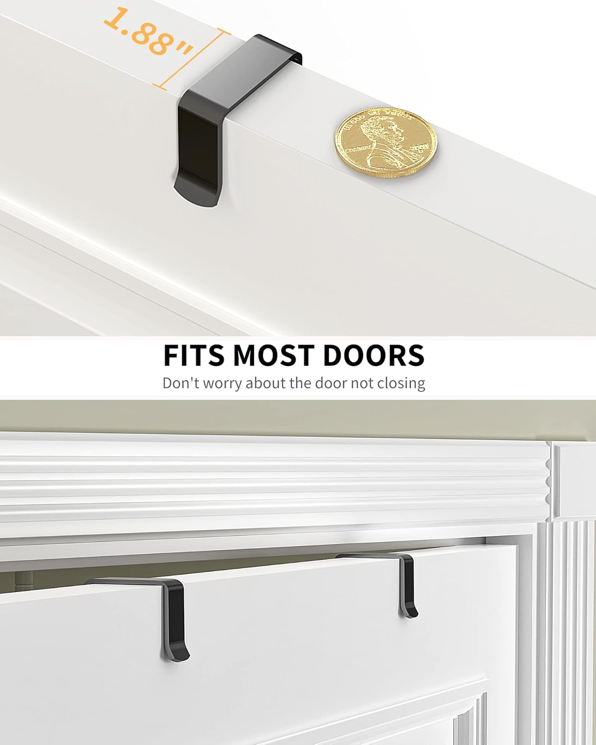 Moforoco 12.2"(W) Narrow 9-Tier Over The Door Pantry Organizer, Pantry Organization and Storage, Black Hanging Basket Wall Spice Rack Seasoning Shelves, Home & Kitchen