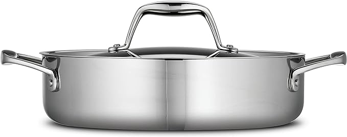 Tramontina Signature Tri-Ply Clad Stainless Steel 3-Quart Braiser Pan - Image 2