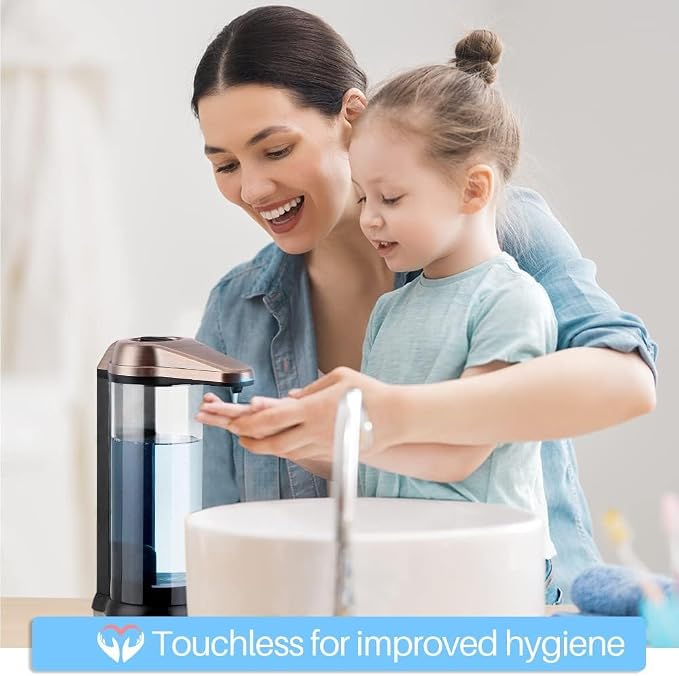 Secura 17oz Automatic Liquid Soap Dispenser, Touchless Battery Operated Hand - Image 4