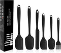 Silicone Spatulas Set of 6, Rubber Spoon Spatula Heat Resistant Spoonula One by MOACC