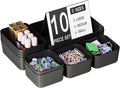 Plastic Drawer Organizers, Bathroom and Vanity Organizer Plastic Tray, Makeup by Homhut