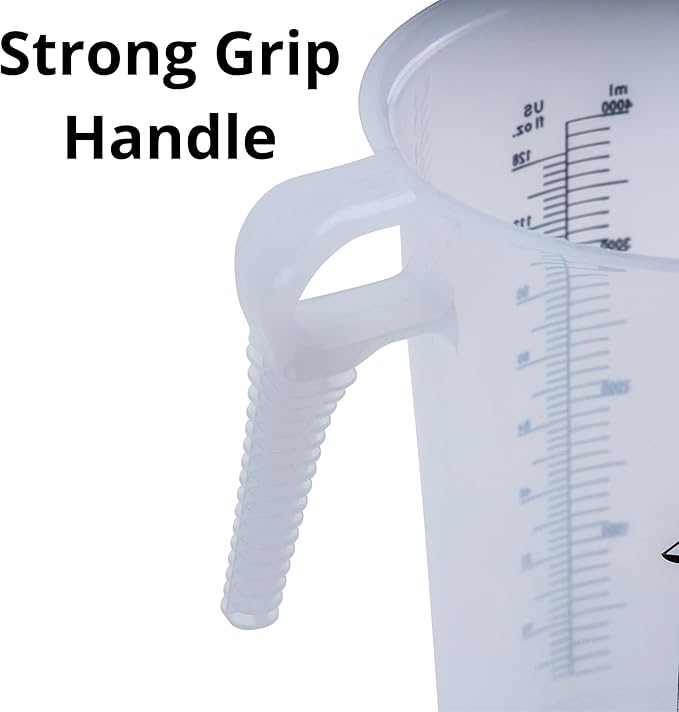 Half Gallon 64oz Measure Pitcher- Conversion Chart-Strong Food Grade - Image 4