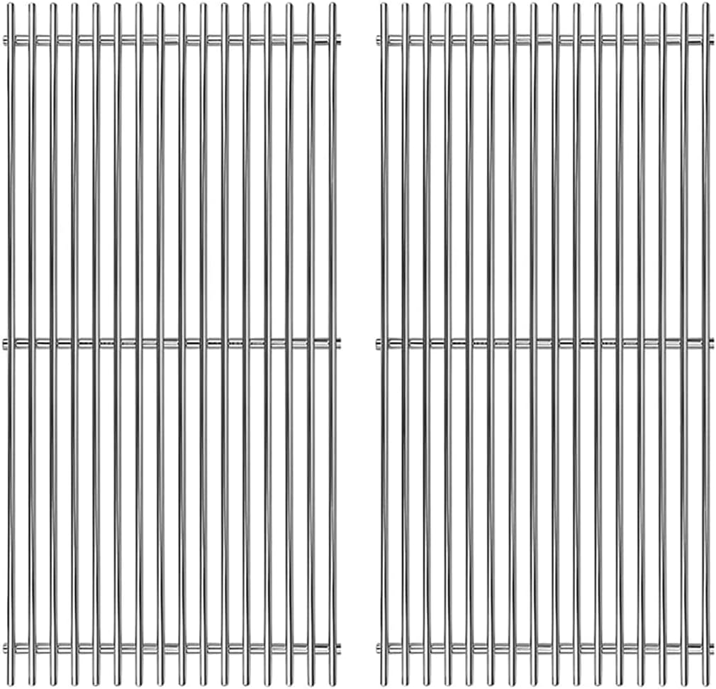 S6F652 (2-Pack) 18 1/4" Stainless Steel Gas Grill Grates for Charbroil 461210010, 463210011, 463212511, 463215512, 463215513, 463215712, 463215713, 463215714, 463224611, 463244011, 463247009