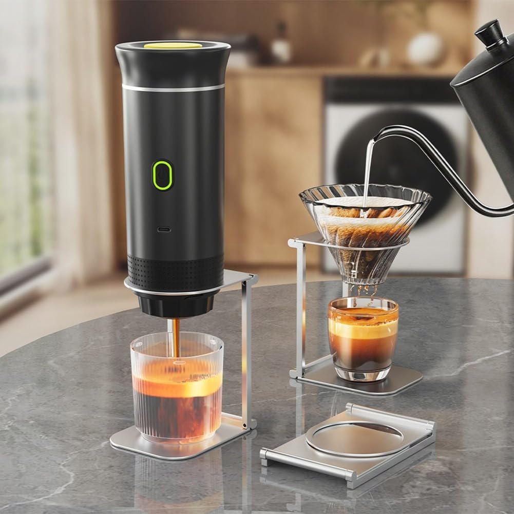 Foldable Aluminum Coffee Dripper Holder Rack, Coffee Dripper Stand, Stainless Steel Portable Coffee Machine Stand, Pour Over Coffee Stand Easy To Carry For Travel