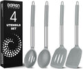 Pack of 4 Large Silicone Cooking Spatulas and Spoons, Slotted and Solid by DaiRenKitchen