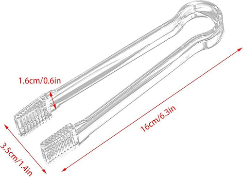 10 Pcs Plastic Buffet Serving Tongs, 6.3 Inches - Image 2