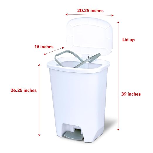Glad Kitchen Trash Can 20 Gallon | Large Plastic Waste Bin - Image 2