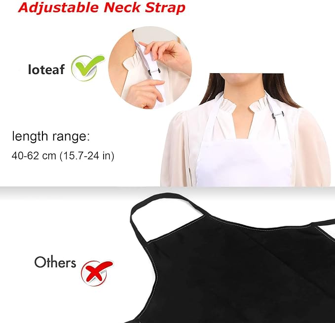 4 Packs Chef Apron, Waterproof Apron, Adjustable Aprons - Image 5