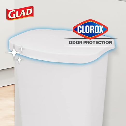 Glad 13 Gallon Trash Can | Plastic Kitchen Waste Bin - Image 3