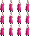 12 Pcs Bib Bulk Hot Pink Aprons by TSDSTORY