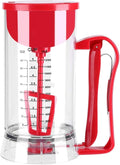40 Oz Pancake Batter Dispenser, Electric Squeeze Bottles for Pancake Batter with Measuring Label, Cake Batter Separator with Batter Mixer for Cupcakes Waffles