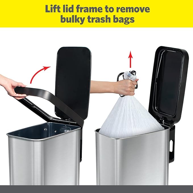 Glad Slim Trash Can with Clorox Odor Protection - Image 3