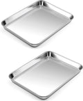 P&P CHEF 10.5 Inch Baking Cookie Sheet, Oven Pan Tray Stainless Steel Sheet Pan by PPCHEF