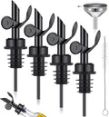 Tioncy 4 Pieces Weighted Stainless Steel Pourers Olive Oil Spout Olive Oil by Tioncy