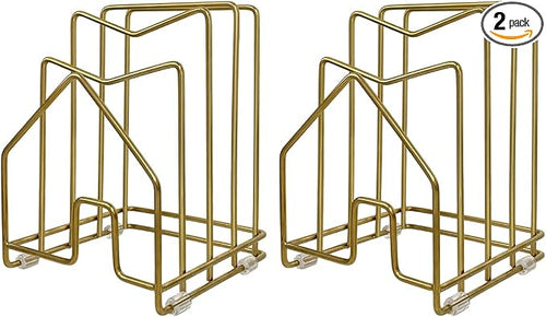 2 Pack Pot Lid Organizer Cutting Board Holder Inside Cabinet 304 Stainless by SUNFICON