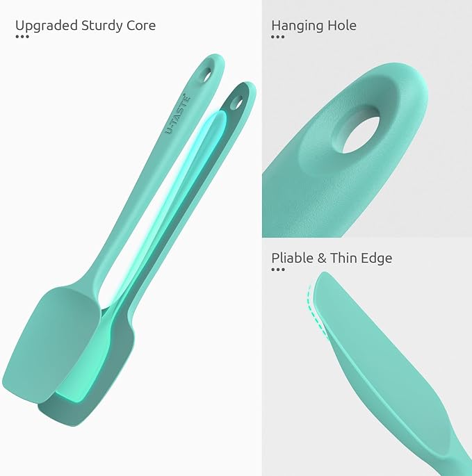 U-Taste Silicone Spoon Spatula Set, 600ºF High Heat Resistant Food Grade - Image 5