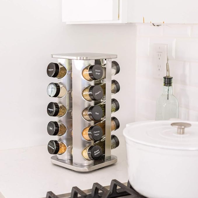Orii 20 Jar Rotating Spice Rack - Image 3