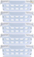Ello Duraglass 3.4 Cup Meal Prep Sets 10Pc, 5 Pack Set- Glass Food Storage by Ello