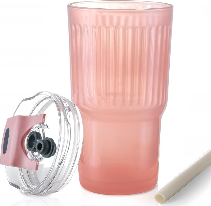 Iced Coffee Cups with Lids: Coffee Bar Accessories by DWTSDANWEITESI