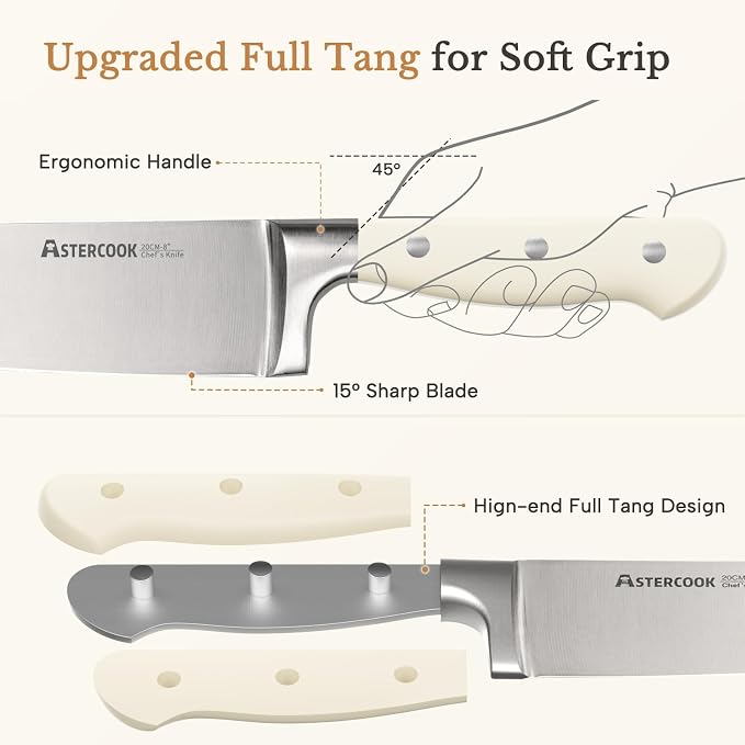 Knife Set, Astercook Kitchen Knife Set - Image 5