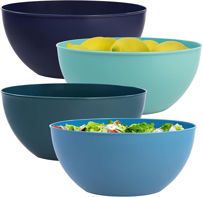US Acrylic Vista Durable Plastic Salad and Serving 10-inch Bowls | Set of 4 in by USAcrylic