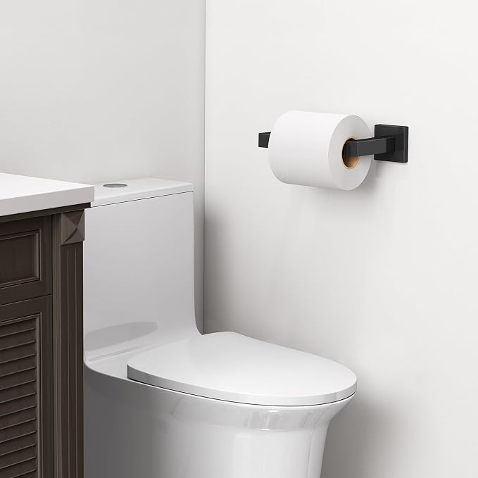FEILERN Toilet Paper Holder, Wall Mounted Post Pivoting Square Tissue Holders - Image 4