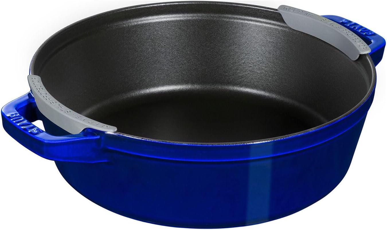 Staub Cast Iron 4-pc Stackable Set - Dark Blue