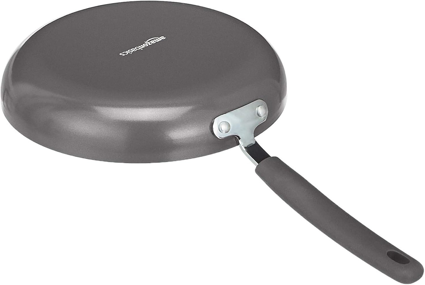 Amazon Basics Ceramic Non-Stick 12-Piece Cookware Set, Gray - Pots, Pans and Utensils