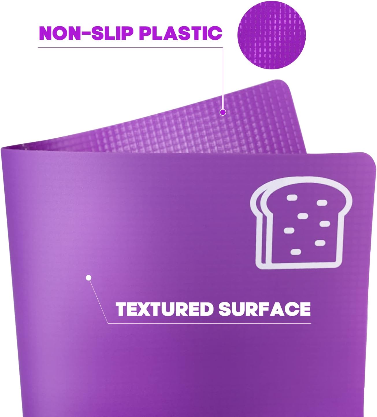 10 Pieces Flexible Cutting Boards, BPA Free Plastic Cutting Boards for Kitchen, Non Slip Cutting Mat for Meat and Vegetables, Thanksgiving