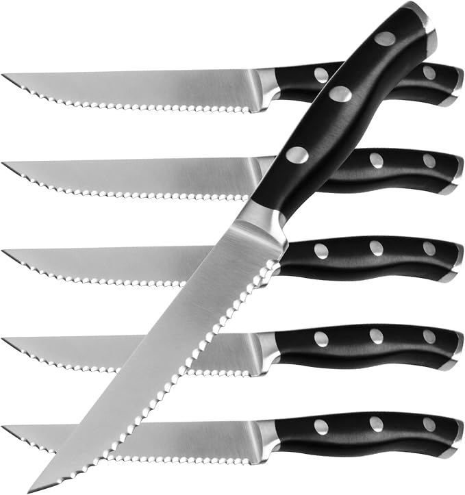 Alata 6-Piece Steak Knives Set, 4.7 Inch by Alata