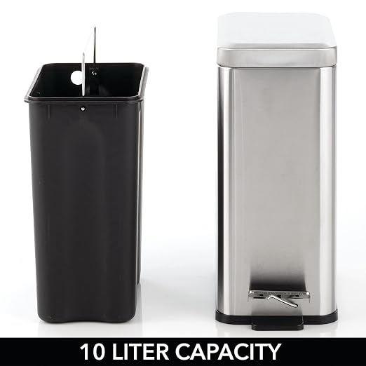 mDesign Pedal Bin — Waste Bin - Image 4