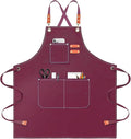 OUNLEN Chef Apron for Men Women Canvas Aprons by OUNLENAPRON