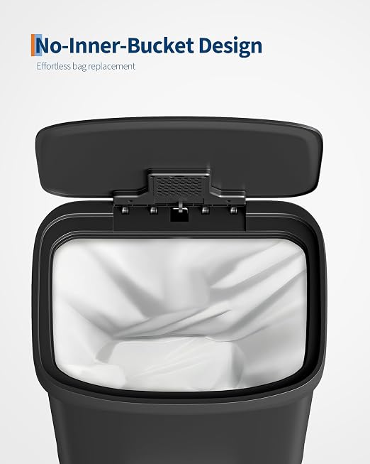 Garvee 16 gal / 60 L Metal Trash Can - Image 4