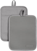 KitchenAid Ribbed Soft Silicone Pot Holder 2-Pack Set by KitchenAid