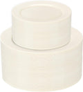 I00000 102 Pcs Ivory Plastic Plates, Disposable Party Plates Include 51 Ivory Dinner Plate 10’’ and 51 Plastic Dessert Plate 7’’ Perfect for Birthday, Party & Wedding