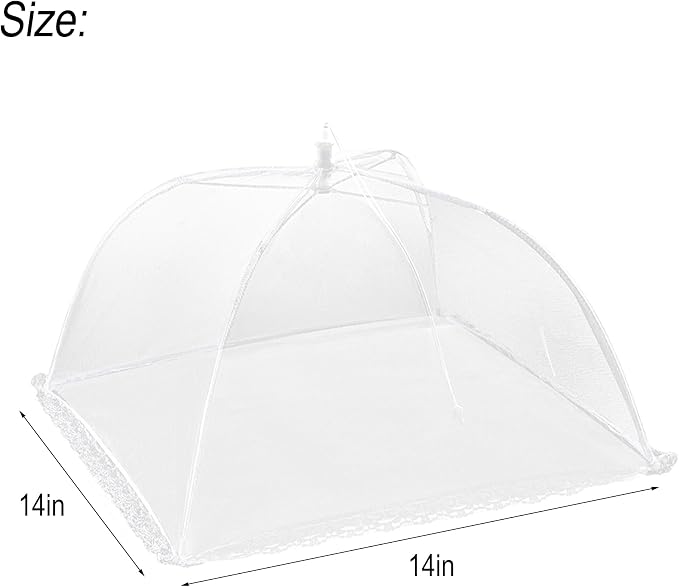 HBlife 3 Pack Pop-Up Mesh Food Cover Tent - Image 2