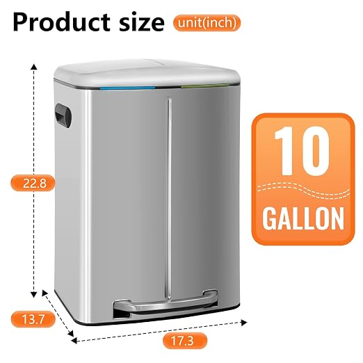 PayLessHere Dual Compartment Trash Can - Image 7