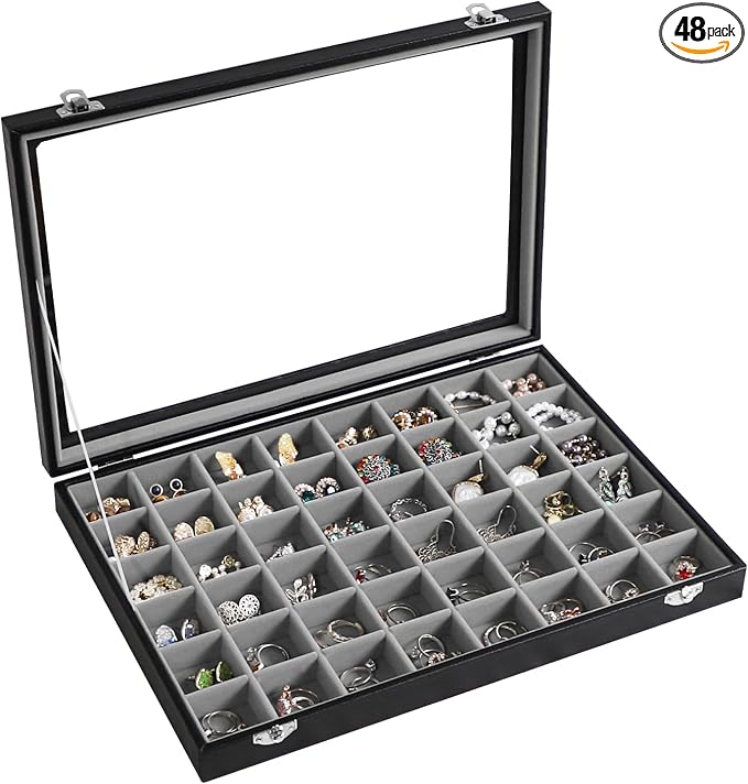 Stratalife Jewelry Organizer 48 Grid Jewelry Tray by Stratalife