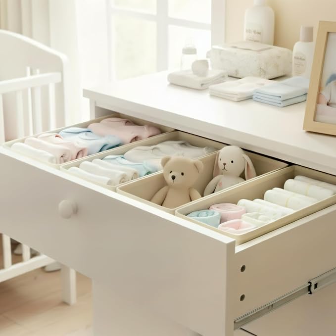 Small Foldable Fabric Drawer Organizer 3-Pack - Image 7