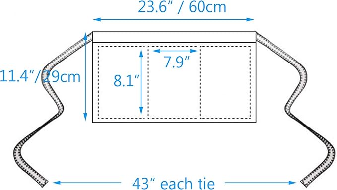 BOHARERS Waist Apron with 3 Pockets12 Pack - Image 5
