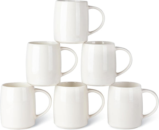 GBHOME Large Coffee Mugs Set of 6, 18oz Handmade Ceramic Coffee Mugs Set with Gradient color for Latte/Tea/Beer/Hot Cocoa, Dishwasher & Microwave Safe