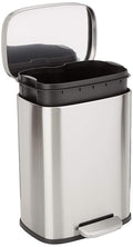 Amazon Basics Smudge Resistant Small Rectangular Step Pedal Trash Can by AmazonBasics