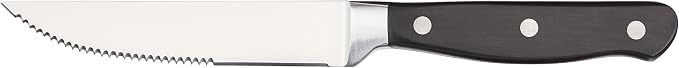 Amazon Basics 8-Piece Full Tang Stainless Steel Serrated Steak Knife Set - Image 2