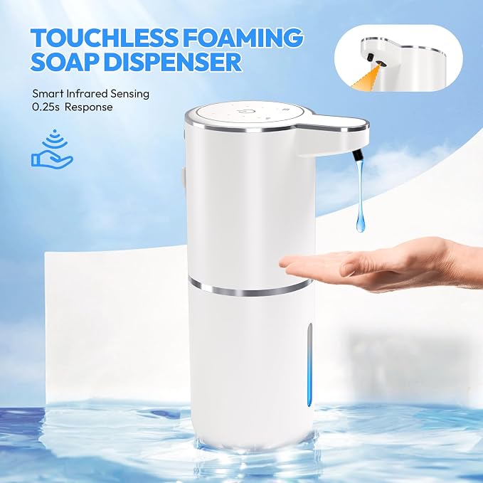 2 Pack Automatic Soap Dispenser Touchless, Liquid Hand Soap Dispenser 12.8oz - Image 7